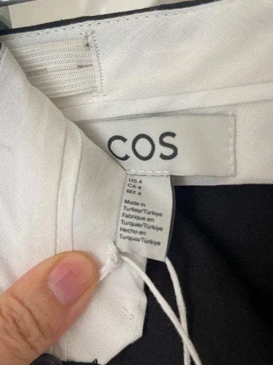 COS Black Pencil Midi Skirt with Side Slits - Picture 10 of 13